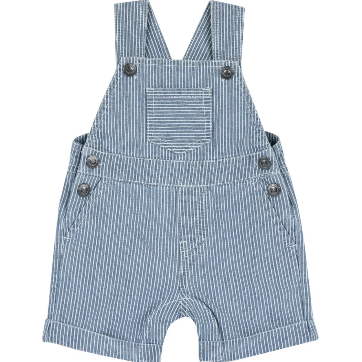 Salopette corta in denim