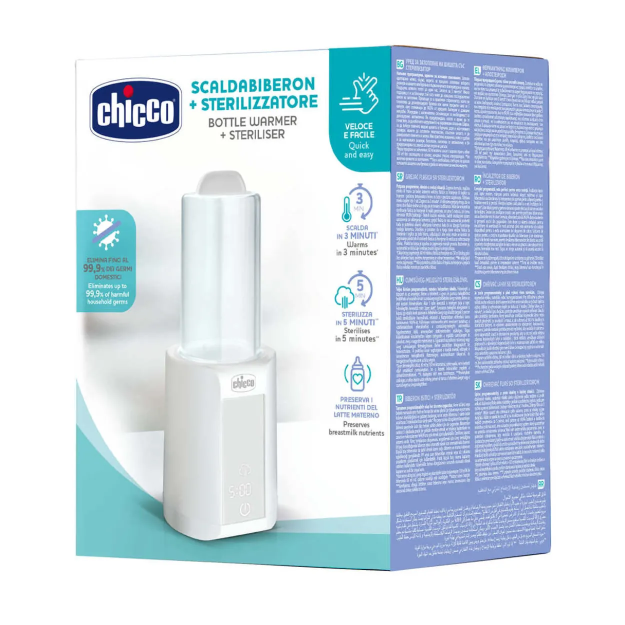 Scaldabiberon Chicco con Sterilizzatore