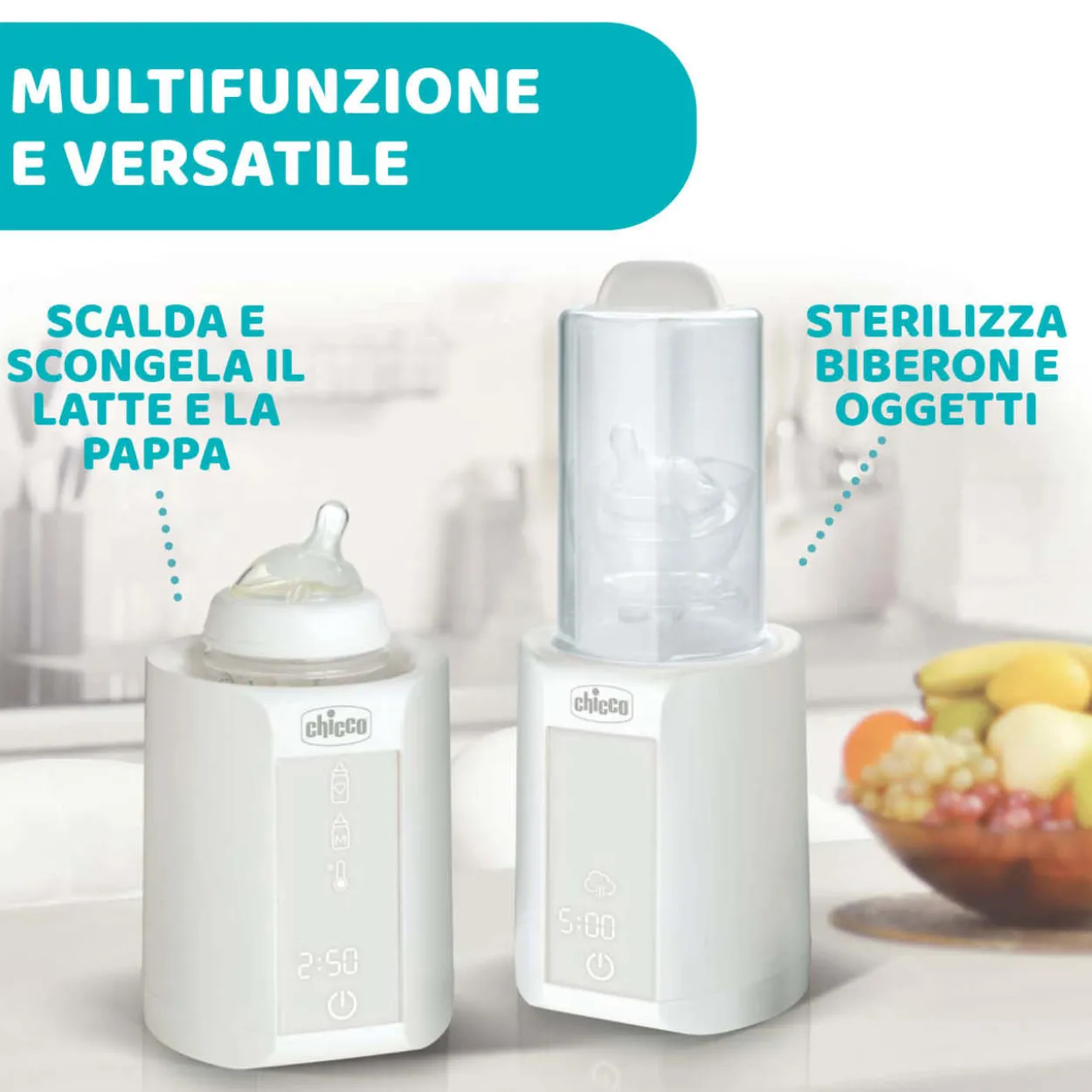Scaldabiberon Chicco con Sterilizzatore