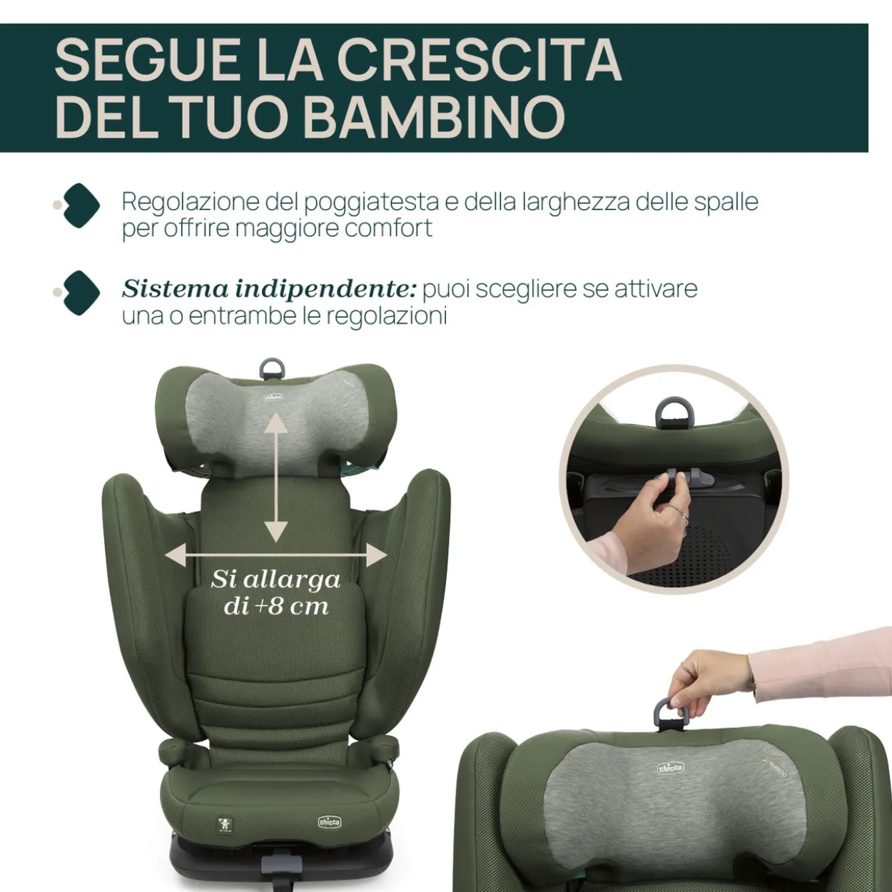 Seggiolino Auto Fold&Go S (100-150 cm)