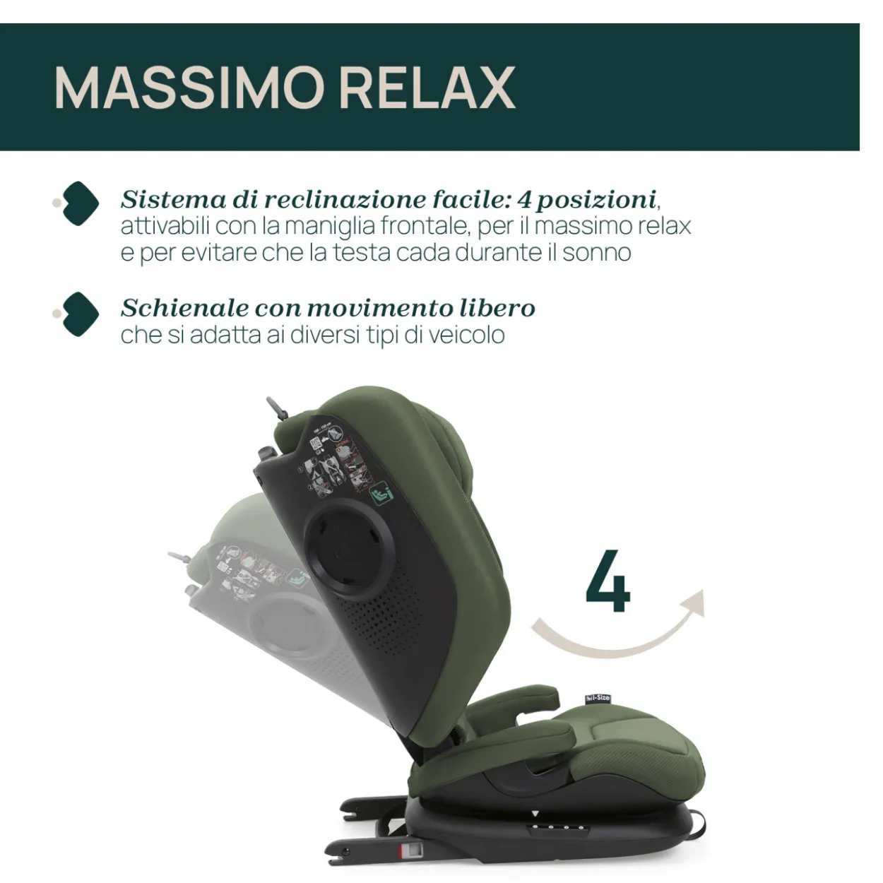 Seggiolino Auto Fold&Go S (100-150 cm)