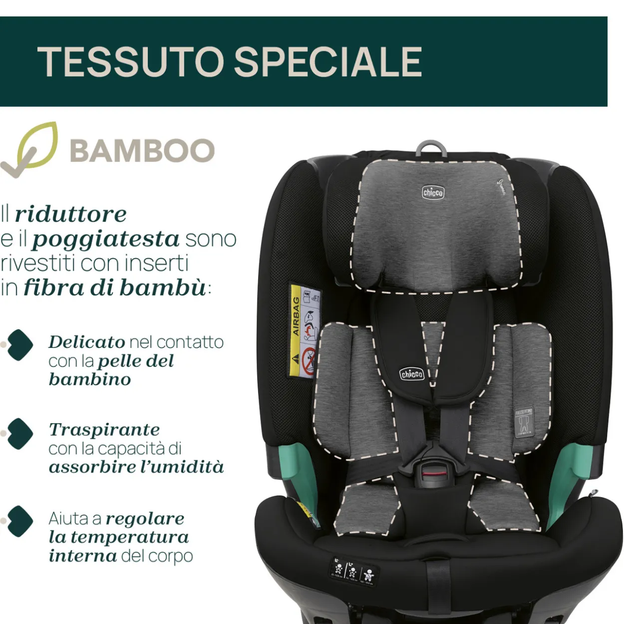 Seggiolino Auto FullSeat 360 i-Size con base (61-150 cm)