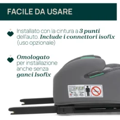 Seggiolino Auto Quasar Fix i-Size (125-150 cm)