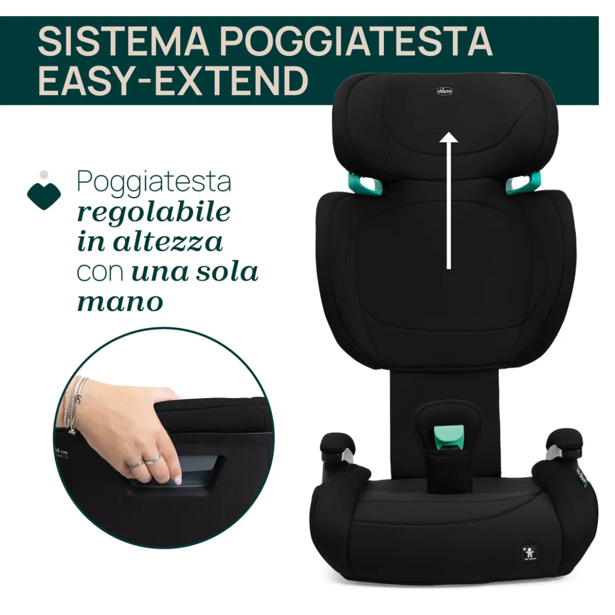 Seggiolino auto Quizy Lite i-Size (100-150 cm)