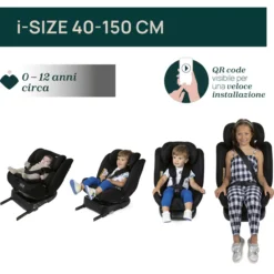 Seggiolino auto Unico Evo i-Size (40-150 cm)