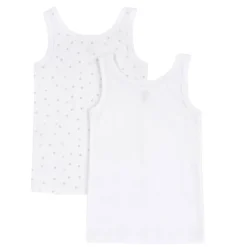 Set canottiere intime con spalla larga e fiocchetto