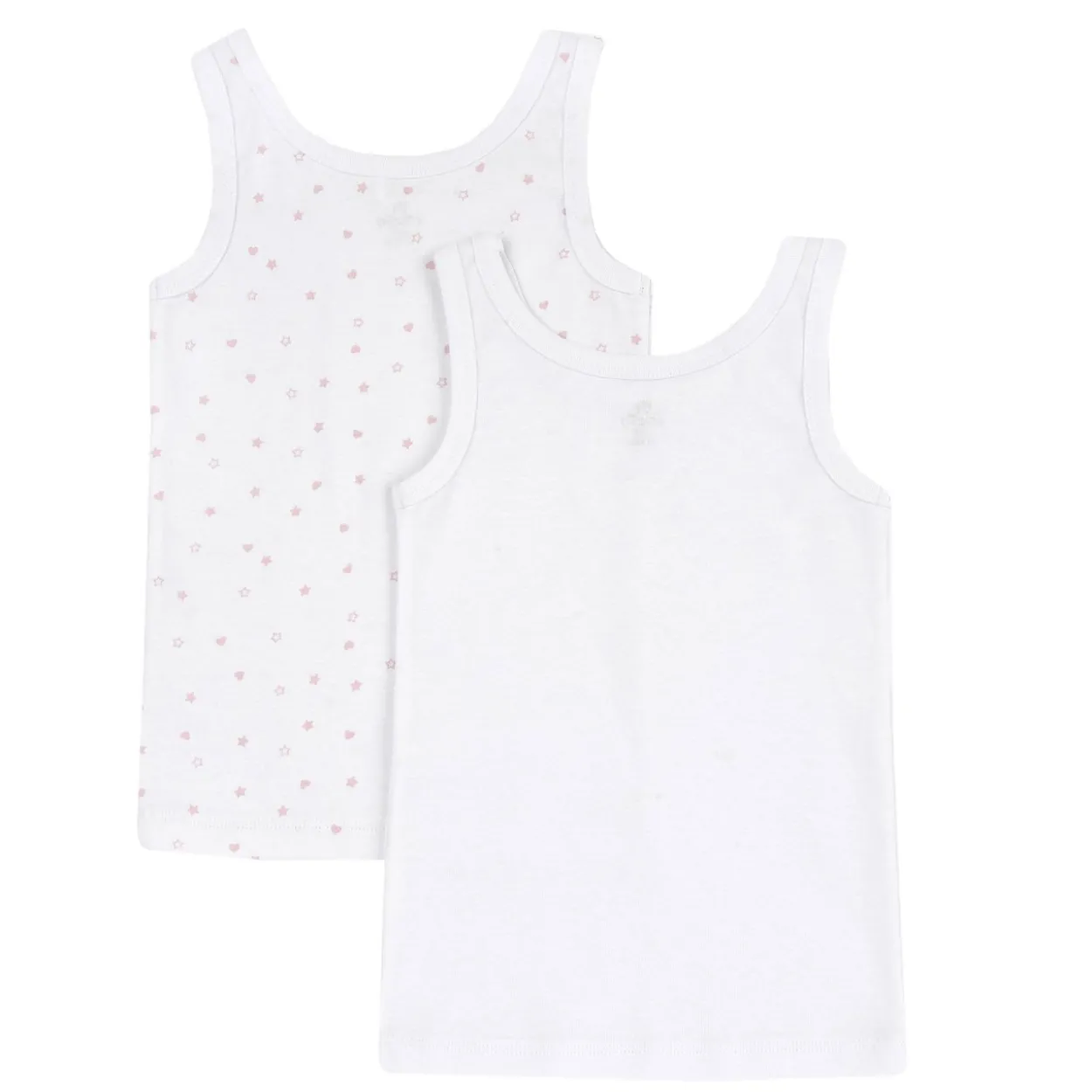 Set canottiere intime con spalla larga e fiocchetto
