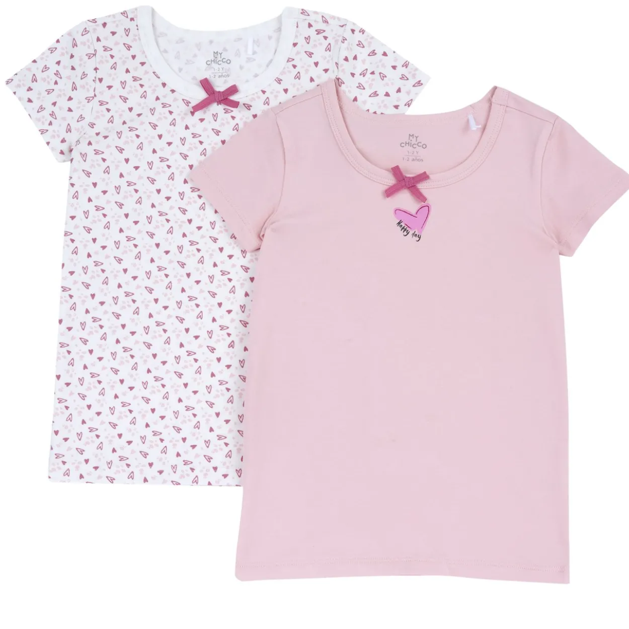 Set magliette intime manica corta