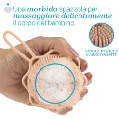 SPAZZOLA CORPO CON DISPENSER INTEGRATO