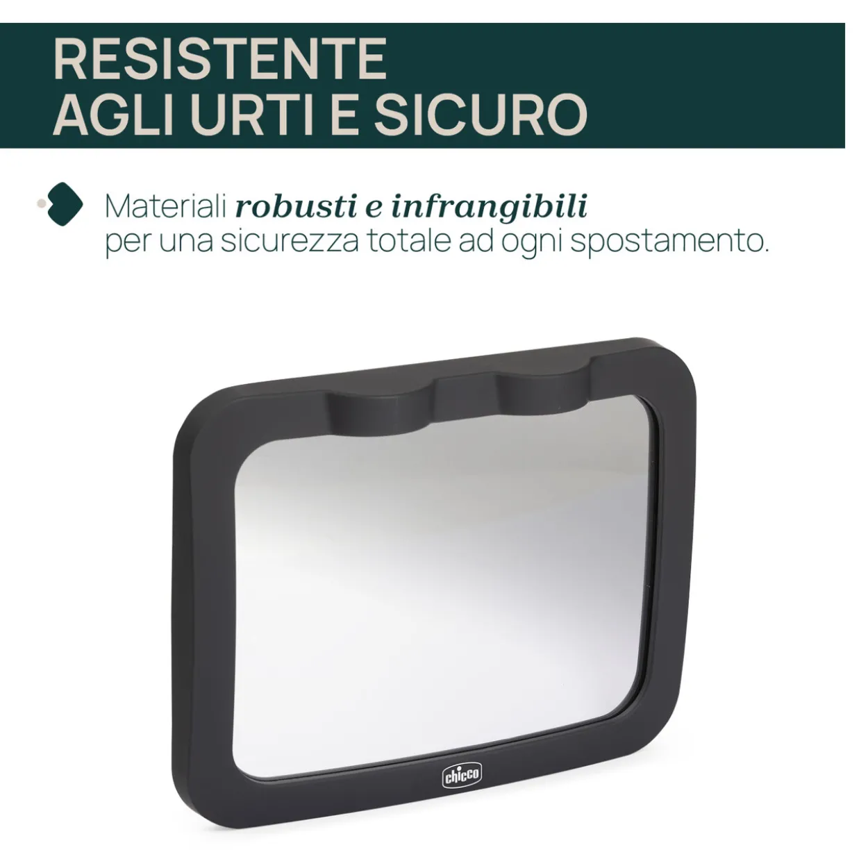 Specchio retrovisore LED per sedile posteriore