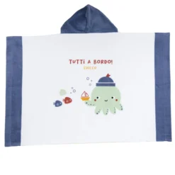 Telo in spugna con cappuccio