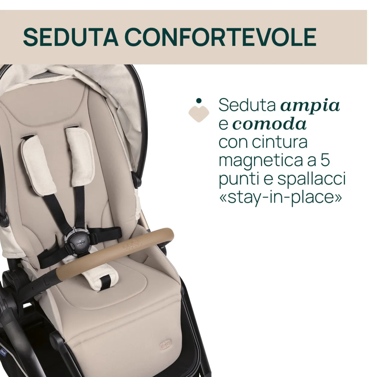 Trio Mysa Gran Comfort con First Seat Recline e Lullaglide