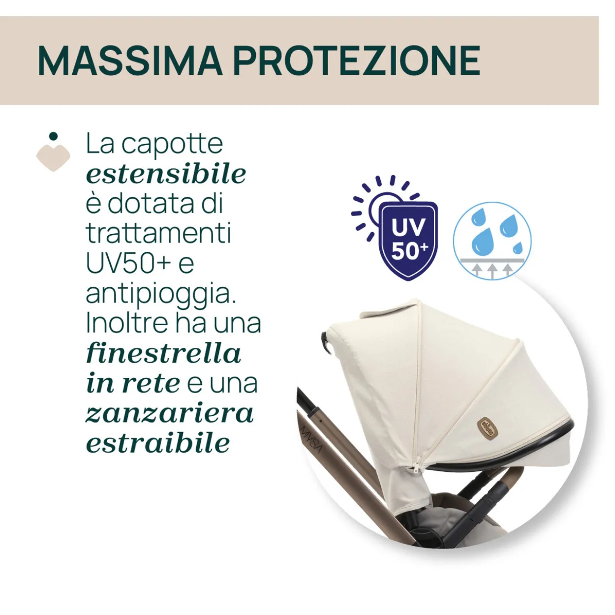Trio Mysa Gran Comfort con First Seat Recline e Lullaglide