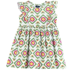 Vestito manica corta fantasia