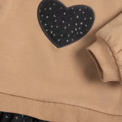 Vestito manica lunga con balze
