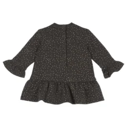 Vestito manica lunga con balze