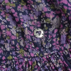 Vestito manica lunga con stampa floreale
