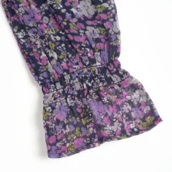 Vestito manica lunga con stampa floreale
