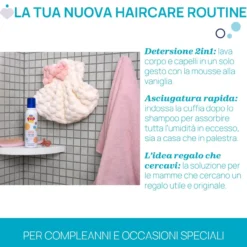 WHIPPY GIFT SET - MOUSSE LAVANTE CORPO E CAPELLI 200ML CON CUFFIA